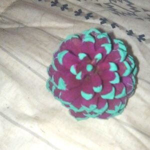 Hand painted pinecone flowers